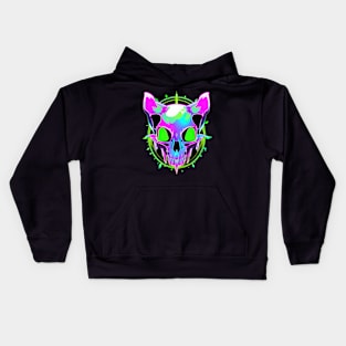 EDM Festival Trippy Cat Festival DJ Kids Hoodie